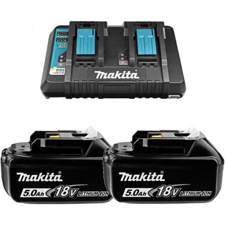 Батарея аккумуляторная Makita BL1850Bx2 LXT 18В 5Ач Li-Ion (З/У в компл.) (191L75-3)