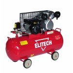 Компрессор поршневой Elitech КПР 100/400/2.2 масляный 400л/мин 100л 2200Вт красный