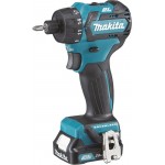 Дрель-шуруповерт Makita DF032DWAE аккум. патрон:шестигр.1/4" (кейс в комплекте)