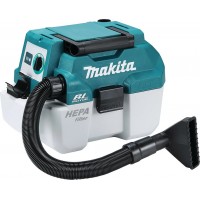 Строительный пылесос Makita DVC750LZ (уборка: сухая/влажная) синий