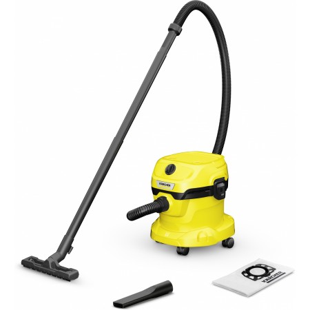 Строительный пылесос Karcher WD 2 Plus V-12/4/18 1000Вт (уборка: сухая/сбор воды) желтый