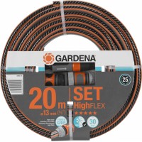 Шланг Gardena Highflex 1/2" 20м поливочный армированный черный/оранжевый (18064-20.000.00)