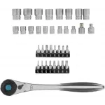 Набор торцевых головок Gross 14144 в комплекте 36 предметов +жесткий кейс