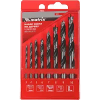 Набор сверл Matrix 70282 по дереву (8пред.) для дрелей Набор сверл Matrix 70282 по дереву (8пред.) для дрелей