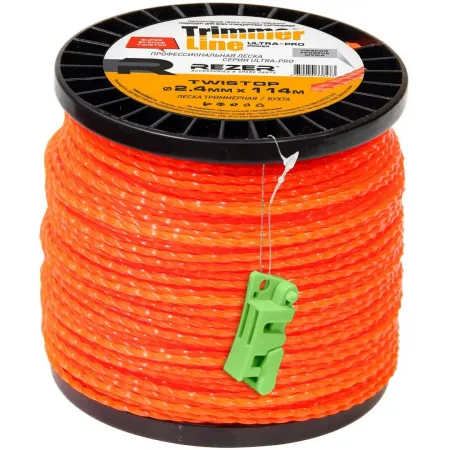Леска для садовых триммеров Rezer Ultra-pro TWISTOP d=2.4мм L=114м (03.007.00103) Леска для садовых триммеров Rezer Ultra-pro TWISTOP d=2.4мм L=114м (03.007.00103)