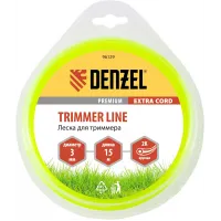 Леска для садовых триммеров Denzel 96129 d=3мм L=15м Леска для садовых триммеров Denzel 96129 d=3мм L=15м