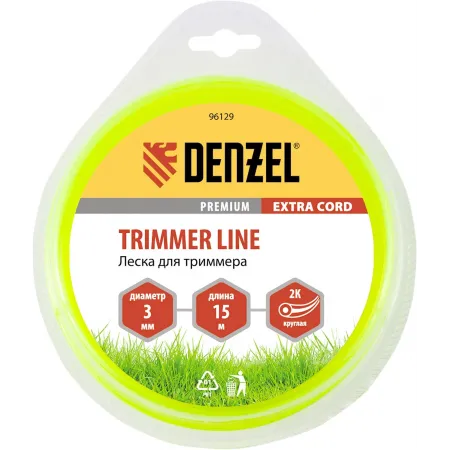 Леска для садовых триммеров Denzel 96129 d=3мм L=15м