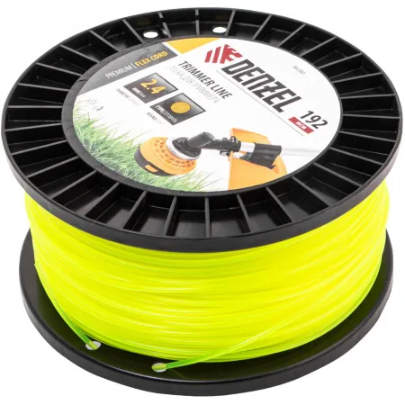 Леска для садовых триммеров Denzel 96280 d=2.4мм L=192м Леска для садовых триммеров Denzel 96280 d=2.4мм L=192м