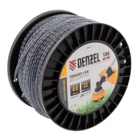 Леска для садовых триммеров Denzel 96826 d=4мм L=106м