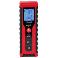 Лазерный дальномер Elitech ЛД 40К 2кл.лаз. 635нм цв.луч. красный (201464)