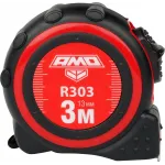 Рулетка строительная Amo R303 дл.полотна 3м изм.шкала в см зацеп простой красный/черный (851506) Рулетка строительная Amo R303 дл.полотна 3м изм.шкала в см зацеп простой красный/черный (851506)
