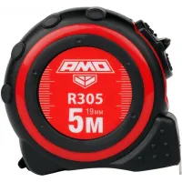 Рулетка строительная Amo R305 дл.полотна 5м изм.шкала в см зацеп простой красный/черный (851513)