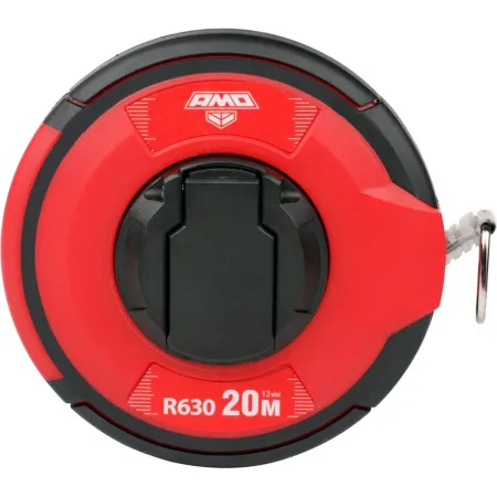 Рулетка строительная Amo R630 дл.полотна 20м изм.шкала в см зацеп простой красный/черный (851605)