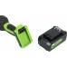 Углошлифовальная машина Greenworks GD24AGK4 10500об/мин рез.шпин.:M14 d=125мм (3200207UB)