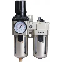 Блок подготовки для пневмоинструмента Fubag FRL 3000 серебристый
