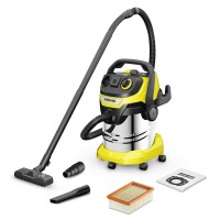 Строительный пылесос Karcher WD 5 P S V-25/5/22 1100Вт (уборка: сухая/сбор воды/выдув) желтый