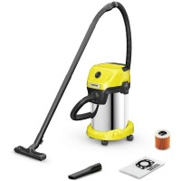 Строительный пылесос Karcher WD 3 S V-19/4/20 (YSY) 1000Вт (уборка: сухая/сбор воды) желтый