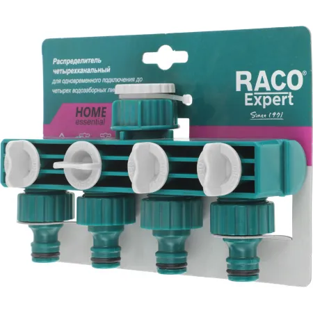 Распределитель Raco 4250-55258C Д.вх.1/2" Д.вых.3/4" зеленый/белый