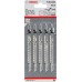 Набор пилок по дереву Bosch T 301 CD 5пред. (лобзики)