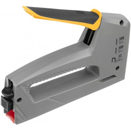 Степлер ручной Denzel 40213 скобы тип 53: 6-14мм гвозди тип 300 / 500