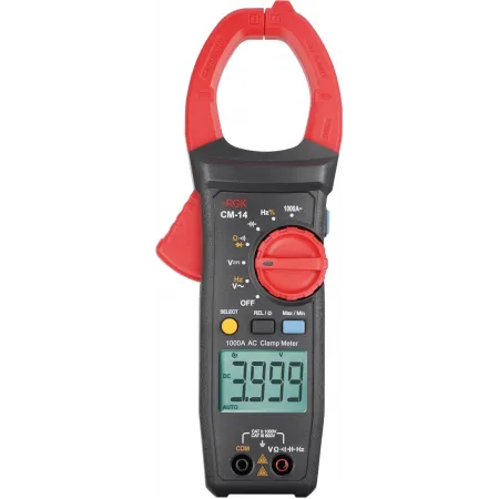 Клещи токоизмерительные RGK CM-14 цифр. измер.ток:переменный черный/красный (755115)