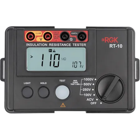 Мегаомметр RGK RT-10 цифровой черный (755238)