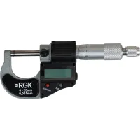 Микрометр RGK MC-25 цифровой гладкий (МК) разм.шага 0.001мм черный серый (755863)