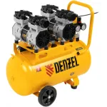 Компрессор поршневой Denzel DLS 1500/50 безмасляный 260л/мин 50л 1500Вт желтый