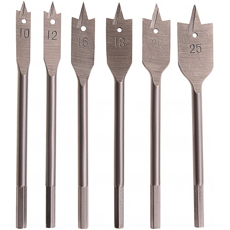 Набор сверл Sparta 704055 по дереву (6пред.) для дрелей