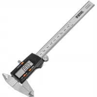 Штангенциркуль электронный Denzel 31613 черный/серый пластиковый футляр Штангенциркуль электронный Denzel 31613 черный/серый пластиковый футляр