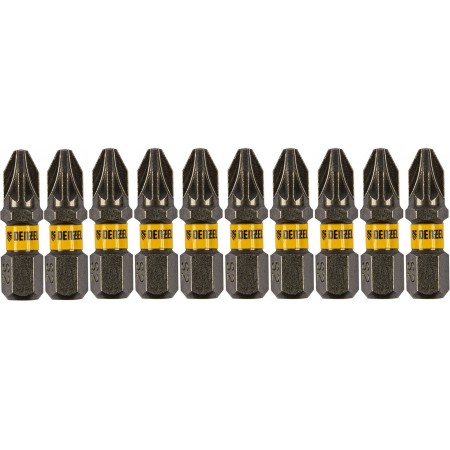 Набор бит Denzel 11654 (10пред.) для шуруповертов