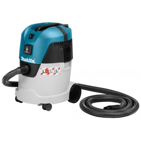 Строительный пылесос Makita VC2512L 1000Вт (уборка: сухая/влажная) серый