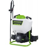 Опрыскиватель Greenworks G40BPS аккум. ранц. 15л белый/зеленый (5300007)
