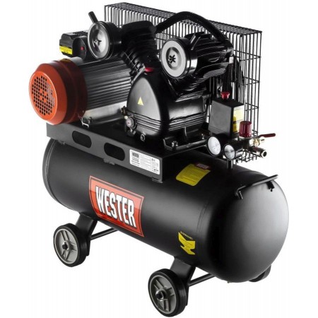 Компрессор поршневой Wester WBK2200/100PRO масляный 340л/мин 100л 2200Вт черный/красный