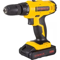 Дрель-шуруповерт Eurolux ДА-20/2Li аккум. патрон:быстрозажимной (кейс в комплекте) (72/14/52) Дрель-шуруповерт Eurolux ДА-20/2Li аккум. патрон:быстрозажимной (кейс в комплекте) (72/14/52)