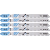 Набор пилок по металлу Bosch T 118 G 5пред. (лобзики)