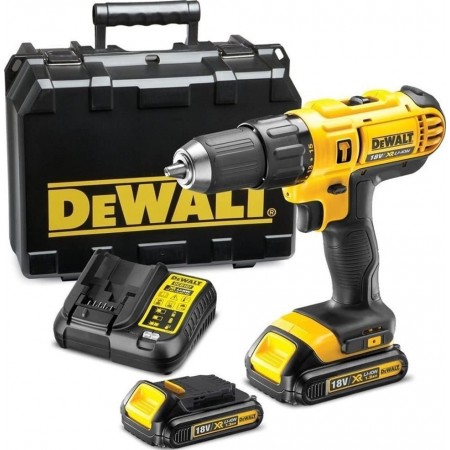 Дрель-шуруповерт DeWalt DCD776S2-ZA 300Вт аккум. патрон:быстрозажимной (кейс в комплекте)