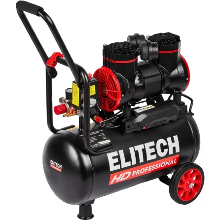 Компрессор поршневой Elitech ACF 300-24S безмасляный 300л/мин 24л 1500Вт черный/красный