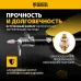 Шлифмашина полировальная Denzel PE54000 57л/мин шпинд.:3мм черный/серебристый