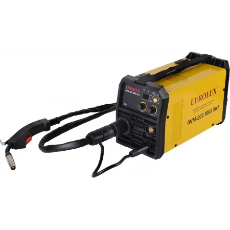 Сварочный полуавтомат Eurolux IWM-200 MIG 5в1 инвертор ММА DC/MIG-MAG/FCAW/TIG 4.8кВт Сварочный полуавтомат Eurolux IWM-200 MIG 5в1 инвертор ММА DC/MIG-MAG/FCAW/TIG 4.8кВт