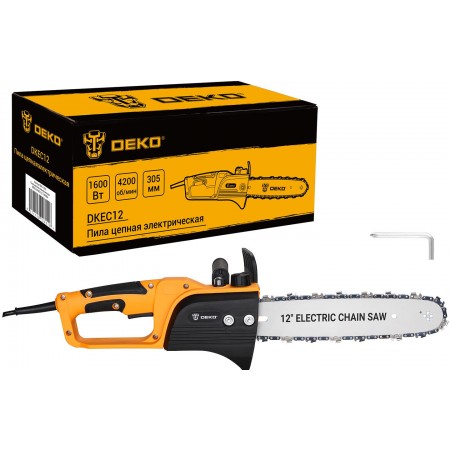 Цепная пила Deko DKEC12 от сети 1600Вт дл.шины:12" (30cm) (065-1213)