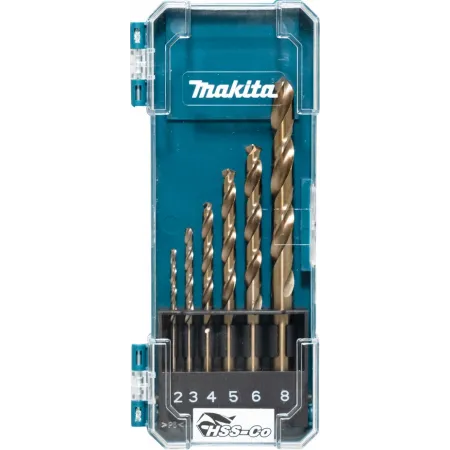 Набор сверл Makita HSS-Co (D-75758) по металлу (6пред.) для шуруповертов/дрелей