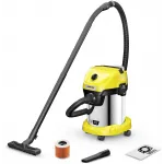 Строительный пылесос Karcher WD 3-18 S V-17/20 225Вт (уборка: сухая/влажная) желтый