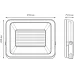 Прожектор уличный Gauss Elementary 613100200P светодиодный 200Втчерный