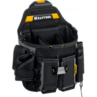 Сумка для инструментов Kraftool KPB-23 23карм. черный/желтый (38766)