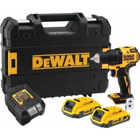 Дрель-шуруповерт DeWalt DCD708D2T-QW 340Вт аккум. патрон:быстрозажимной (кейс в комплекте)