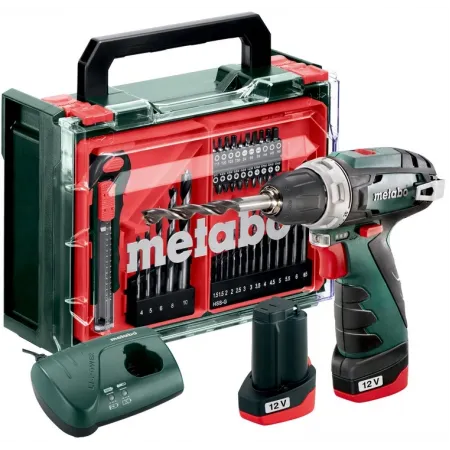 Дрель-шуруповерт Metabo Powermaxx BS Basic Set аккум. патрон:быстрозажимной (кейс в комплекте) (600080710)