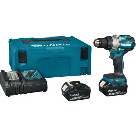 Дрель-шуруповерт Makita DDF489RTJ 620Вт аккум. патрон:быстрозажимной (кейс в комплекте)