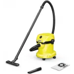 Строительный пылесос Karcher WD 2 V-15/4/18 1000Вт (уборка: сухая/влажная) желтый