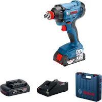 Гайковерт Bosch GDX 180-LI аккум. патрон:шестигр.1/4"/квад.1/2" (кейс в комплекте) (06019G5223)